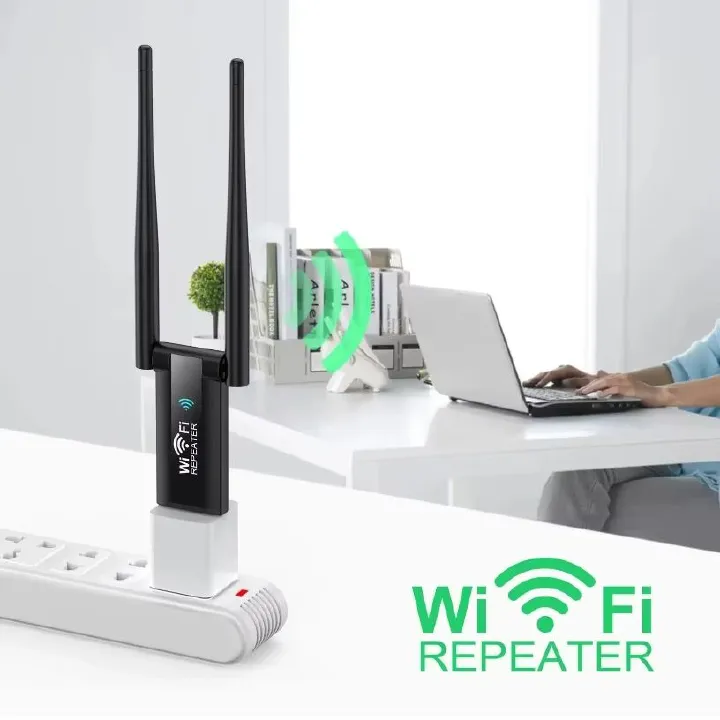 Wi-Fi Router Home Network Extension 2.4G 300Mbps Wireless USB WiFi Repeater Extender WiFi Signal Amplifier Booster Long Range