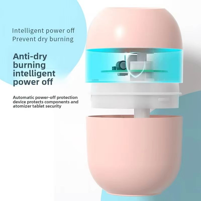 Portable Mini Humidifier USB Car Scent Air Humidifiers Silent Moisturizing Mist Maker Humidifier With Auto Shut-Off 2 Mist Modes