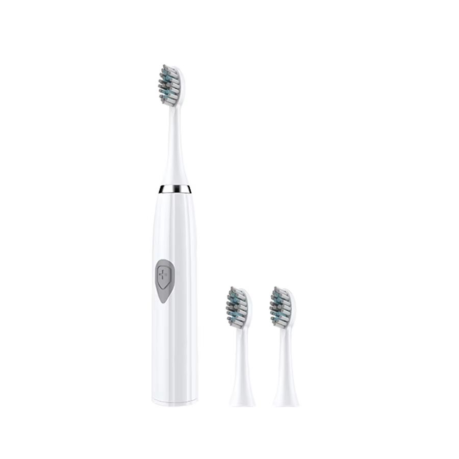 1pc White/Pink Electric Toothbrush Adult Model Soft Bristle Electric Toothbrush Battery Model Family Set Electric Toothbrush