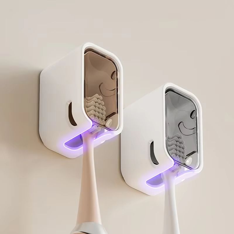 Dust-proof Electric Toothbrush Rack Toilet Toothbrush Rack Without Punching Toothbrush Holder Wall Mounted Bathroom Storage Rack