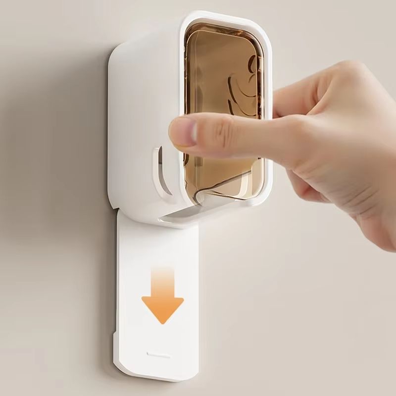 Dust-proof Electric Toothbrush Rack Toilet Toothbrush Rack Without Punching Toothbrush Holder Wall Mounted Bathroom Storage Rack