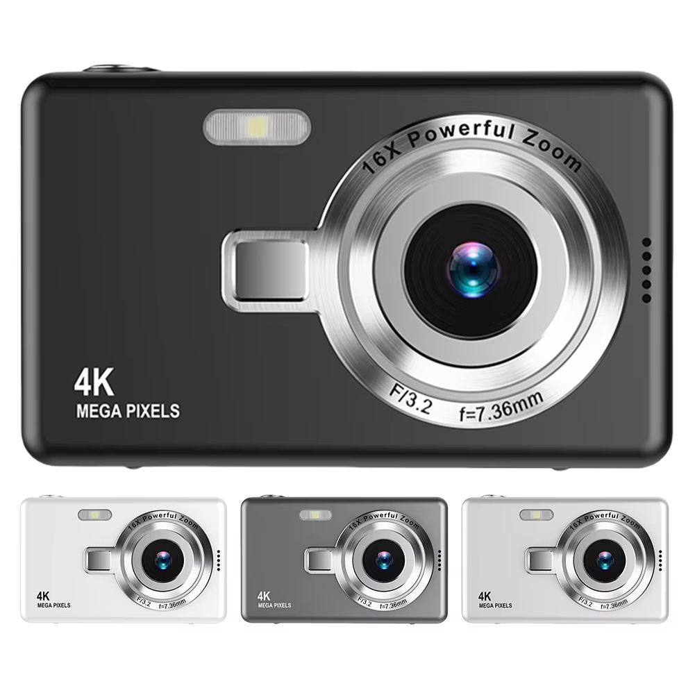 4K HD 1080P Digital Camera 96MP Autofocus Vlogging Camera 16X Zoom Video Photography Camera 2.4 Inch IPS Screen