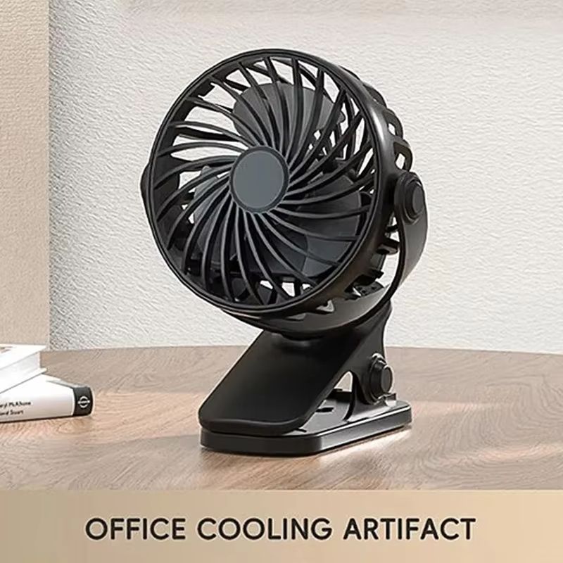 Rechargeable Portable Electric Fan 720° Rotating Hanging Clip Fan Night Light Air Cooler Outdoor Camping Small fans ventilador