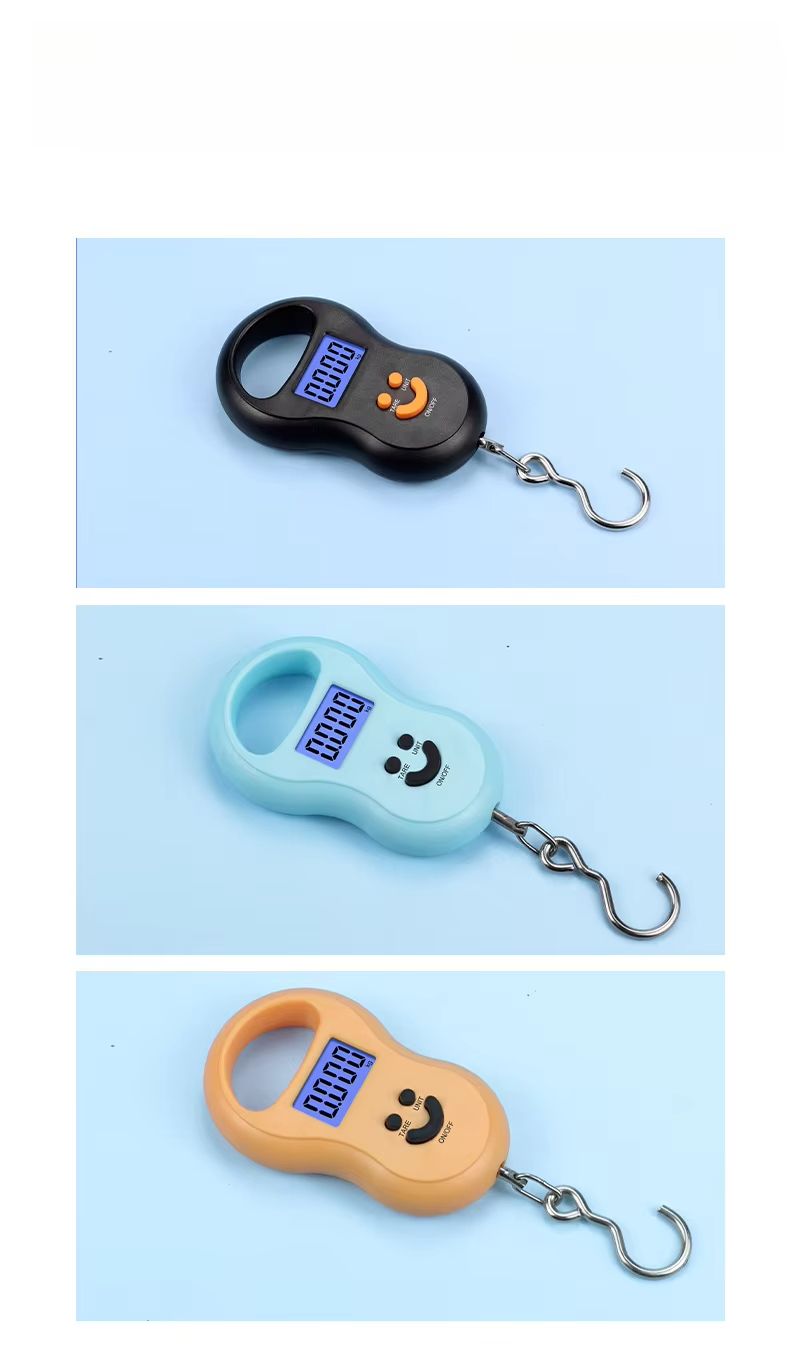 Digital Hanging Scale 50Kg 10g Precision LCD BackLight Kitchen Fishing Luggage Travel Pocket Scale Compact Electronic Weighing