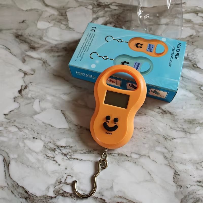 Digital Hanging Scale 50Kg 10g Precision LCD BackLight Kitchen Fishing Luggage Travel Pocket Scale Compact Electronic Weighing