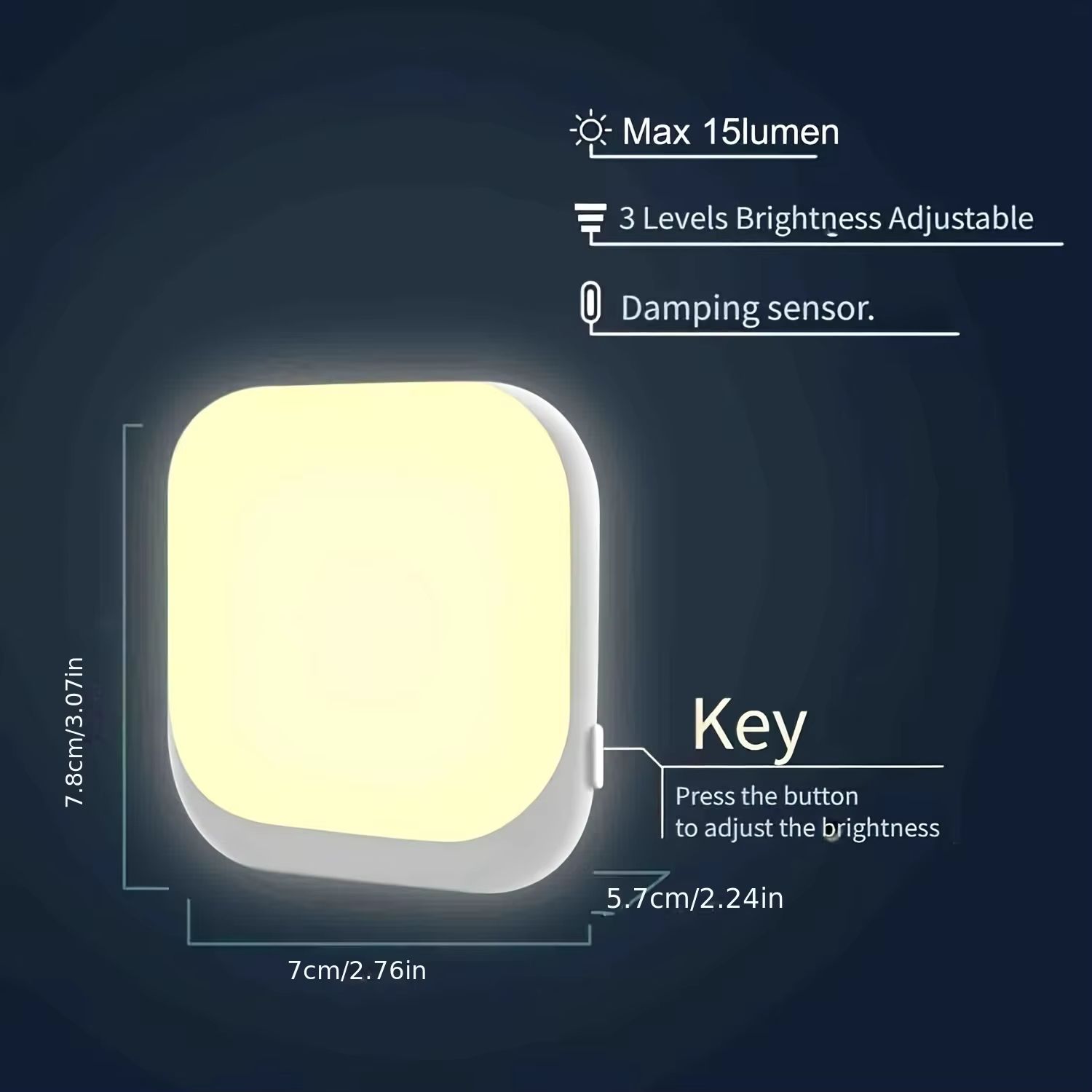 1pc/2pcs Plug in Night Lights Nightlight Plug Into Wall Dusk to Dawn Sensor LED Night Light for Bedroom, Hallway, Kitchen