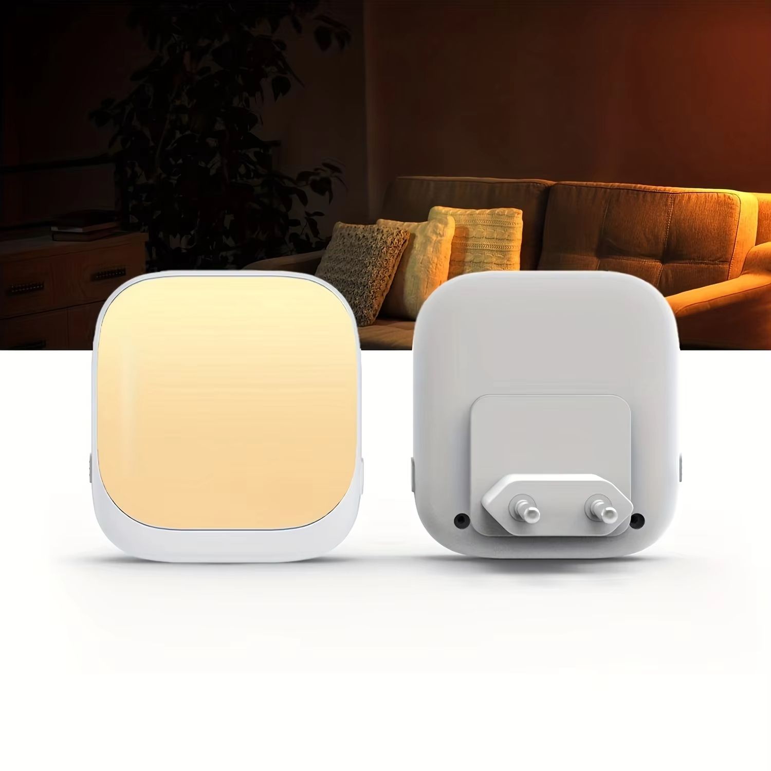 1pc/2pcs Plug in Night Lights Nightlight Plug Into Wall Dusk to Dawn Sensor LED Night Light for Bedroom, Hallway, Kitchen
