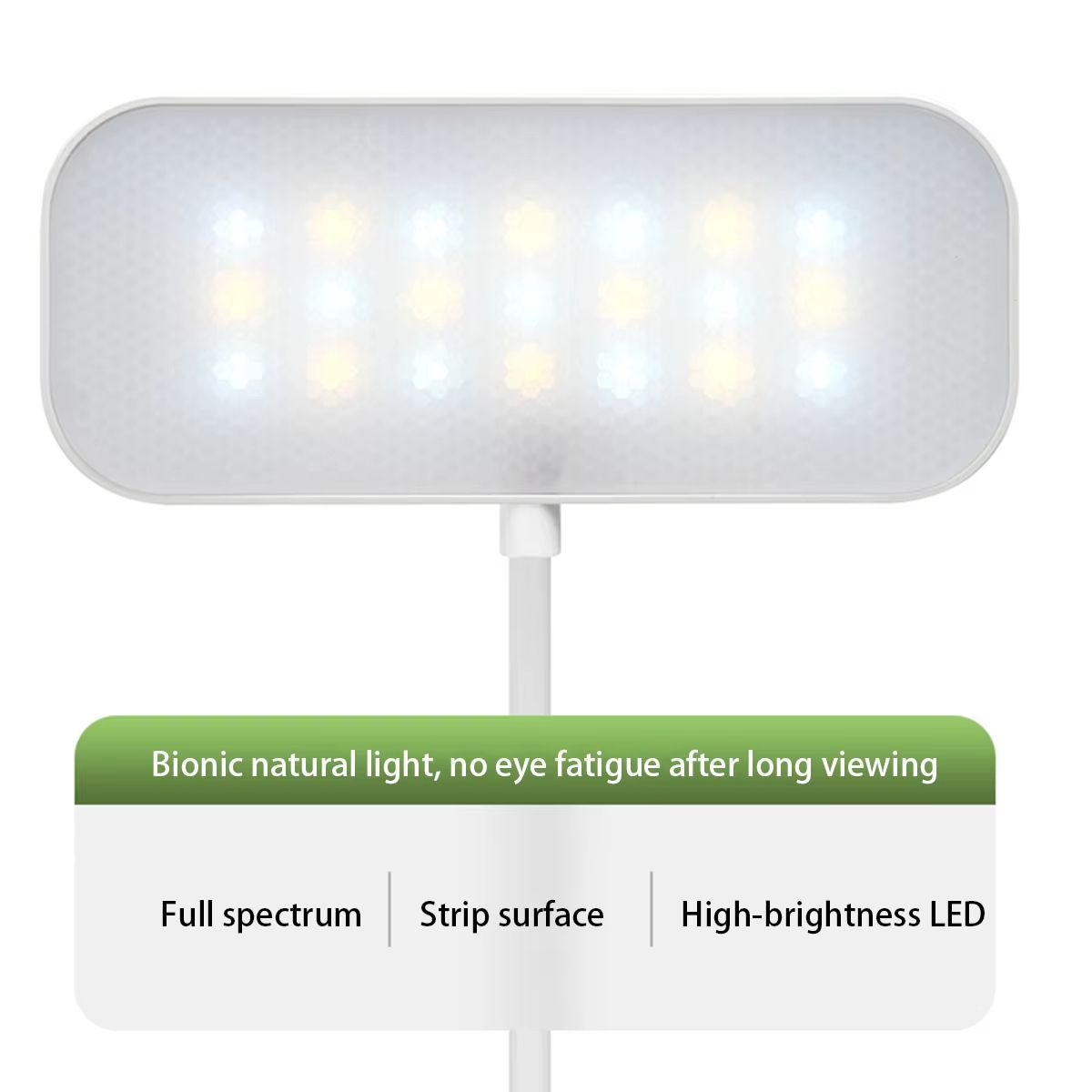LED Portable Clip Table Lamp USB Rechargeable Clip Desk Lamp Bed Reading Night Light Touch 3 Dimming Modes Eye Protection Light