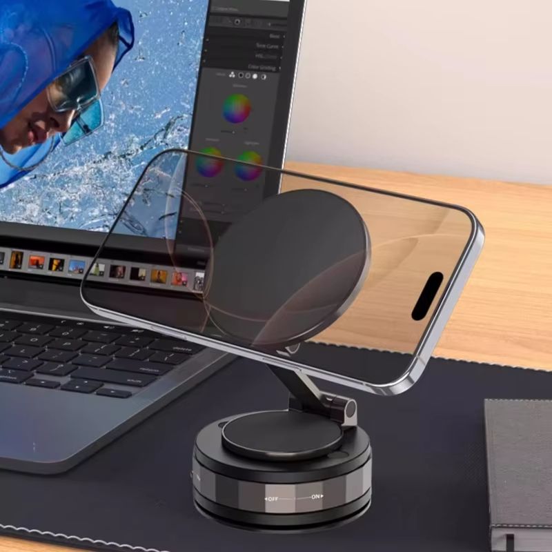 Vacuum Suction Phone Holder Magnetic Car Navigation Bracket 360 Degree Rotation For Iphone Huawei Multyple Phone Hot Selling