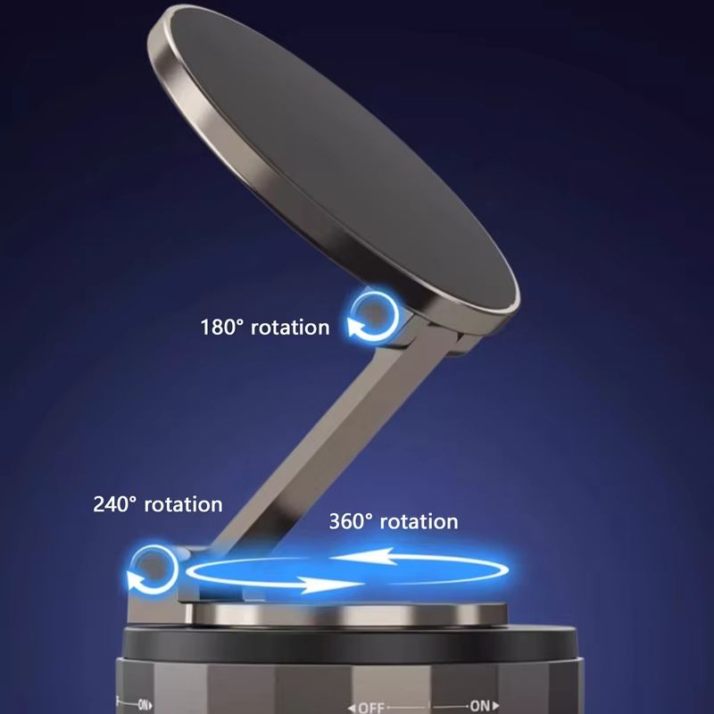 Vacuum Suction Phone Holder Magnetic Car Navigation Bracket 360 Degree Rotation For Iphone Huawei Multyple Phone Hot Selling