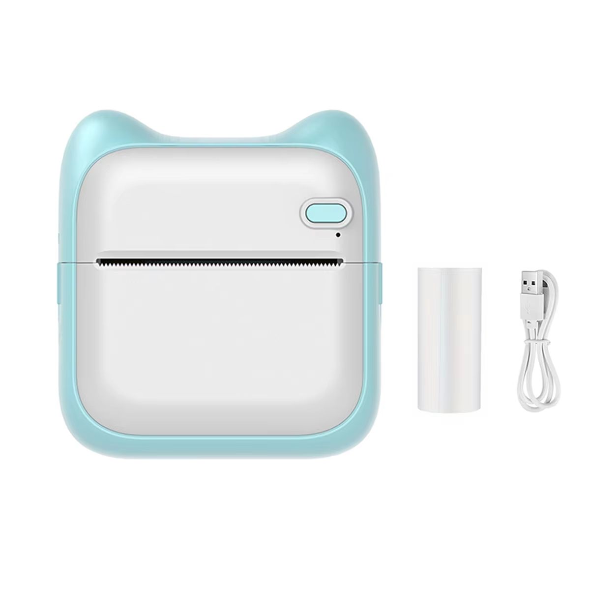 Mini Printer, Portable Thermal Printer Efficiently and Quickly, Inkless Pocket Photo Printer for Study Notes, Pictures, DIY