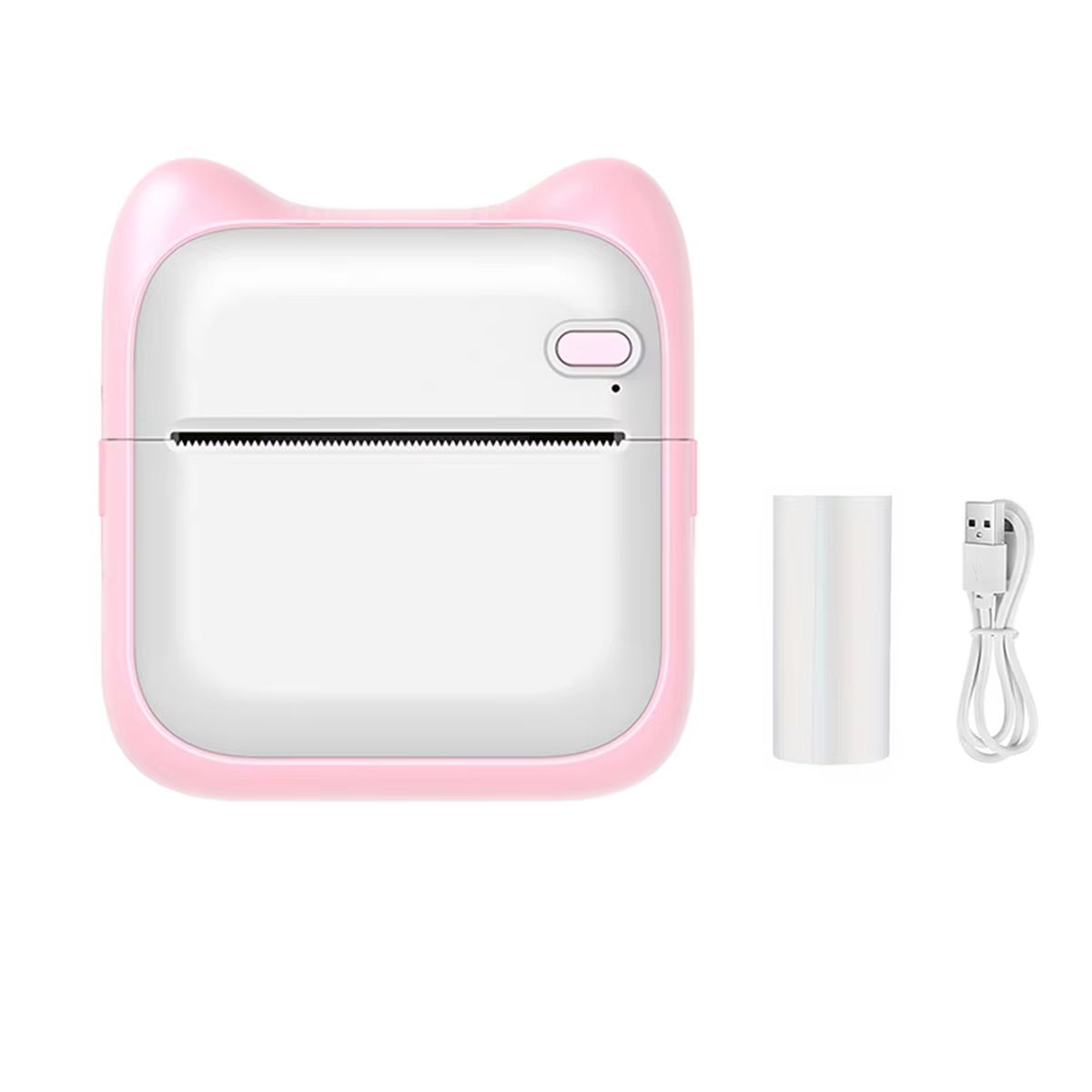 Mini Printer, Portable Thermal Printer Efficiently and Quickly, Inkless Pocket Photo Printer for Study Notes, Pictures, DIY