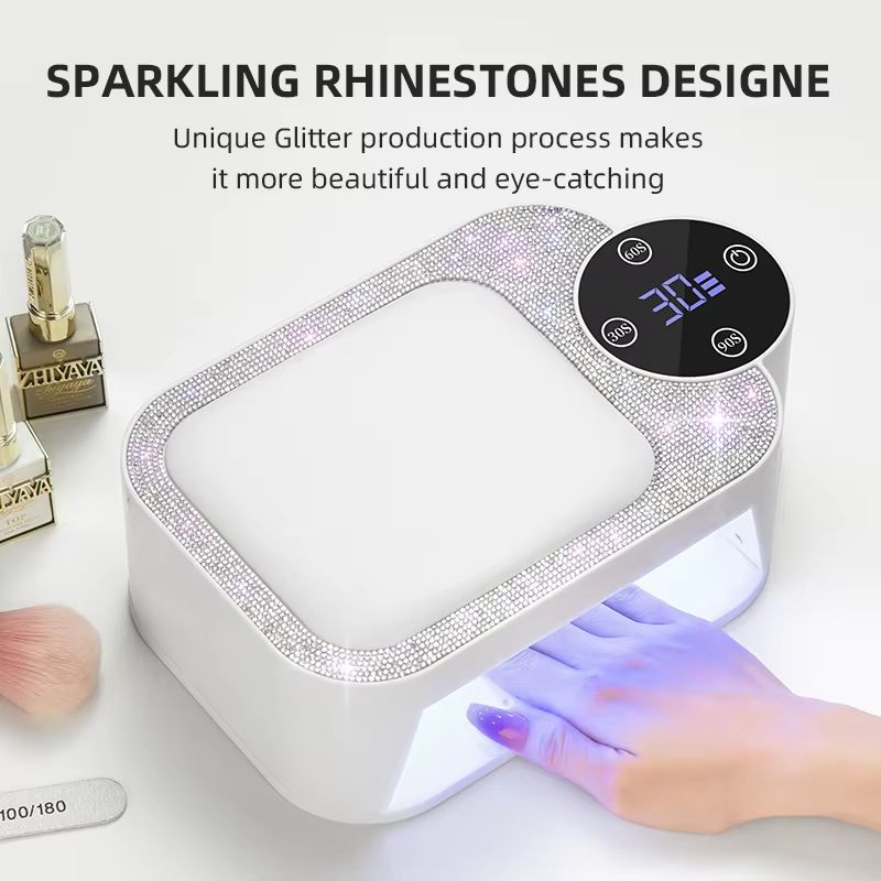 Rechargeable UV LED Nail Lamp Cordless Nail Dryer With Hand Pillow And Smart Sensor For Home & Salon To Curing All Gel view 5