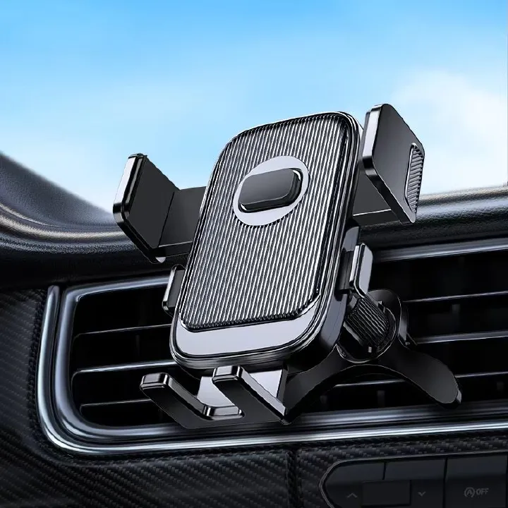 New Upgrade Car Phone Holder Mount For Air Vent, Rotatable Metal Hook Car Phone Bracket Navigation Holder