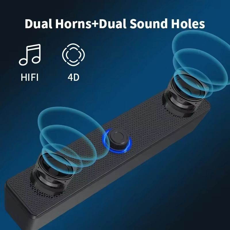 Surround Sound Bar Wired Computer Speakers Stereo Subwoofer Soundbar for Desktop Laptop PC TV Mini Speaker Home Theater System
3.9
57 Customer reviews