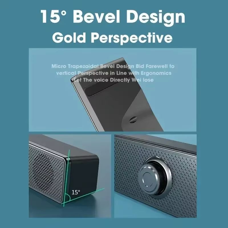Surround Sound Bar Wired Computer Speakers Stereo Subwoofer Soundbar for Desktop Laptop PC TV Mini Speaker Home Theater System
3.9
57 Customer reviews