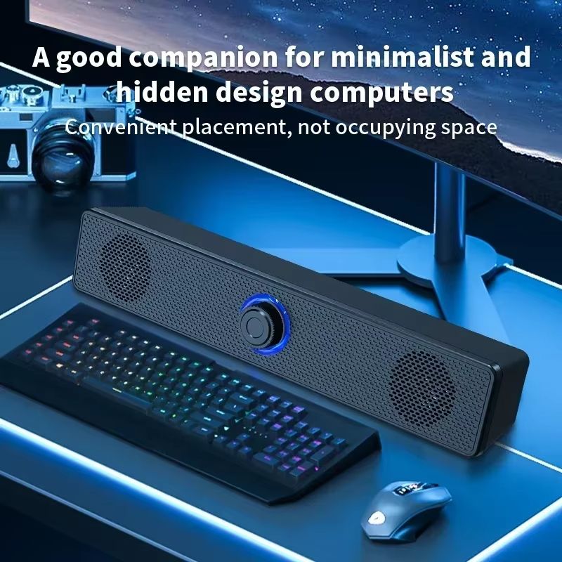 Surround Sound Bar Wired Computer Speakers Stereo Subwoofer Soundbar for Desktop Laptop PC TV Mini Speaker Home Theater System
3.9
57 Customer reviews