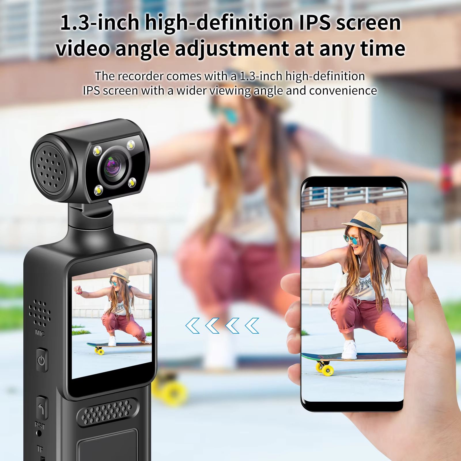 Mini Camera 4K HD Portable Digital Video Fitness Enthusiast Recorder Body Cam Infrared Night Vision Bike Camcorder Sports DV