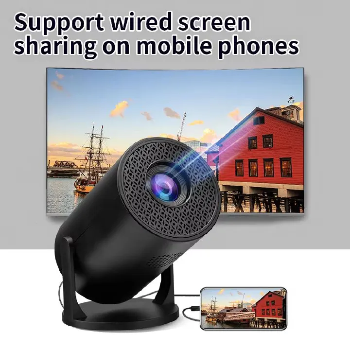 New Mini Projector M5 Pro Wi-Fi 6 50 ANSI Lumens Bluetooth 5.0 480p/360p Portable Home & Outdoor Projector