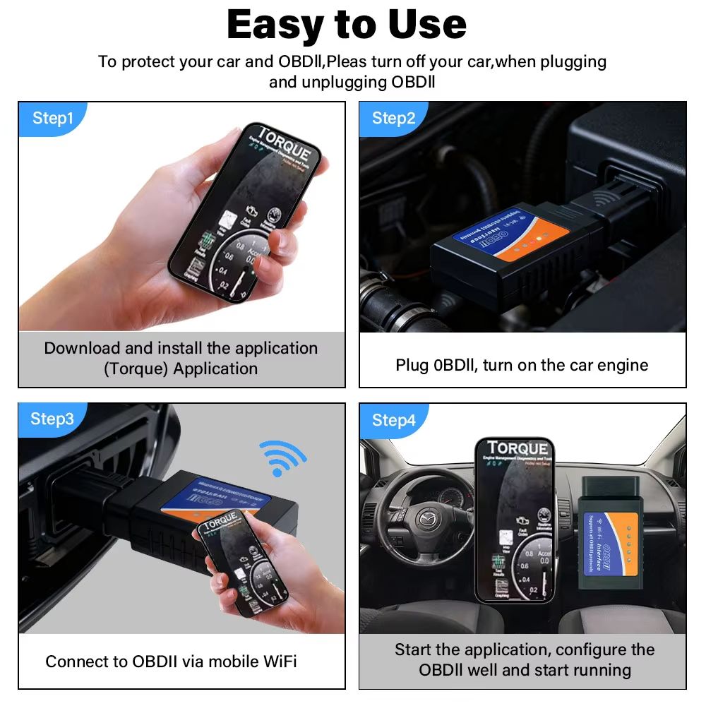 Portable ELM327 V2.1 OBD2 Scanner Bluetooth Car Diagnostic Tool For Android /IOS Code Reader Automotive Fault Detector