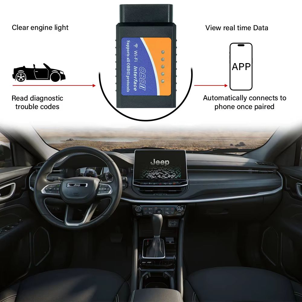Portable ELM327 V2.1 OBD2 Scanner Bluetooth Car Diagnostic Tool For Android /IOS Code Reader Automotive Fault Detector
