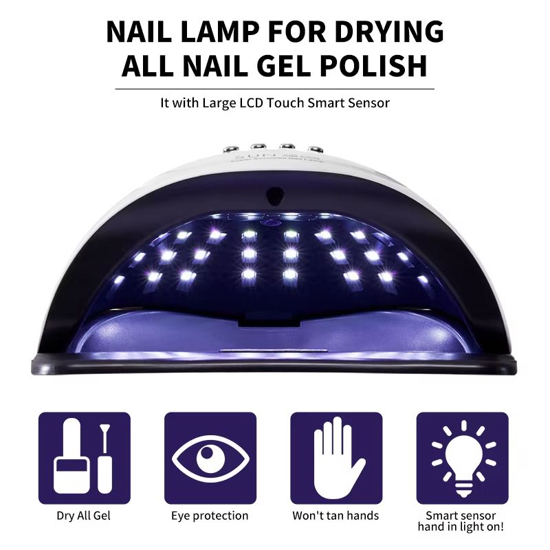 66 LED High Power Nail Lamp Professional UV LED Gel Nail Dryer with 4 Timers and Sensors Manicure Curing Light Salon Tool view 7