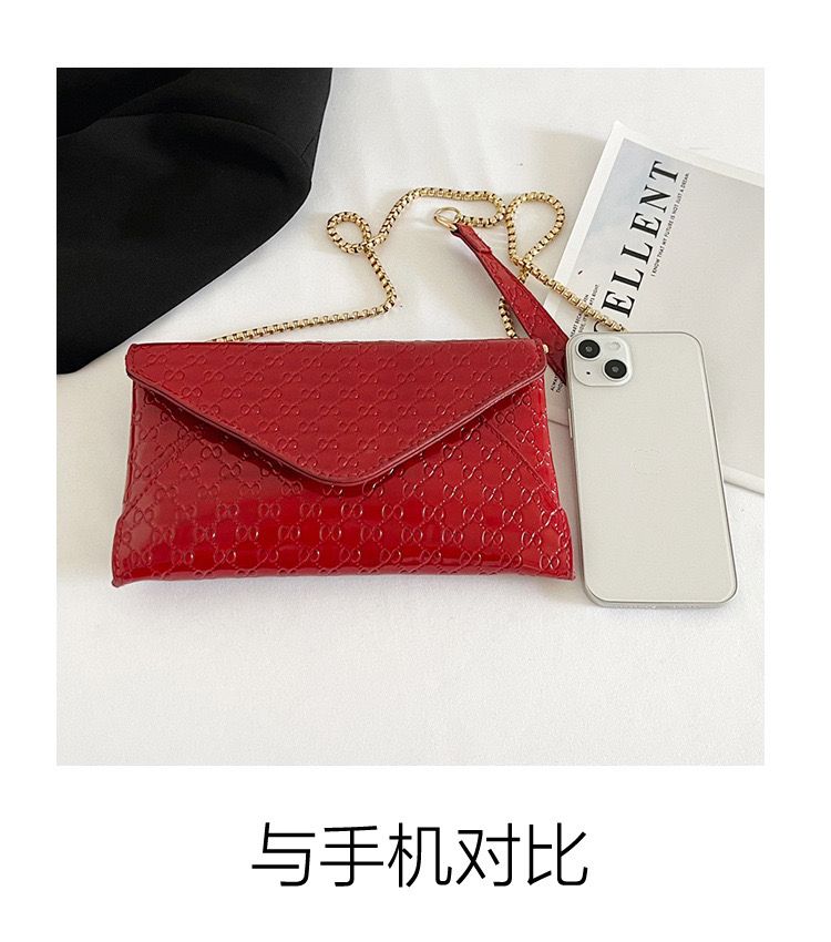 Ladies' handbag 2025 spring new fashion envelope shoulder bag versatile chain crossbody bag trend