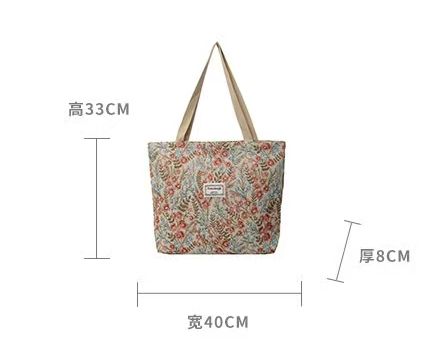 New large-capacity canvas bag, trendy, fashionable and versatile, single-shoulder hand-carry bag for students and girls in class