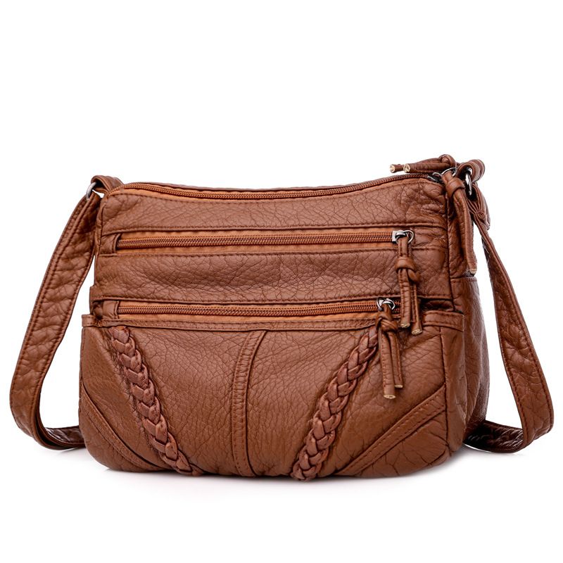 Cross body bag for women's fashion cross-border new women's bag, soft leather texture, large capacity, middle-aged women's single shoulder backpack trend