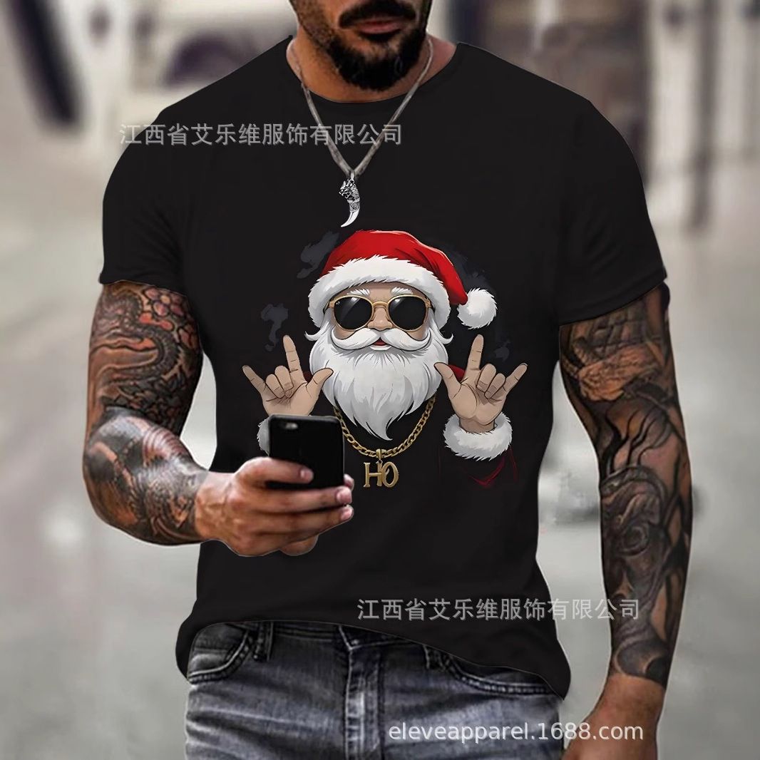 European and American men's truck 3D digital printing loose round neck short sleeved men's and women's standard T-shirt breathable casual versatile X-BMNZ-MGTX1-1 S
