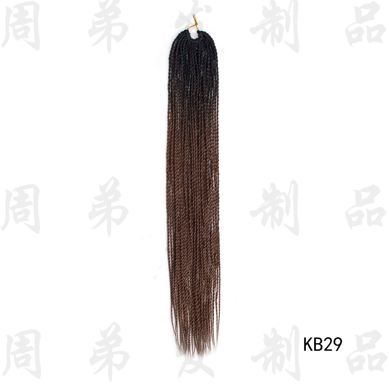 30 Pieces Color Gradient Dreadlock Crochet Hair Braids Extensions Small Braids Ponytail Wig African Women Wigs