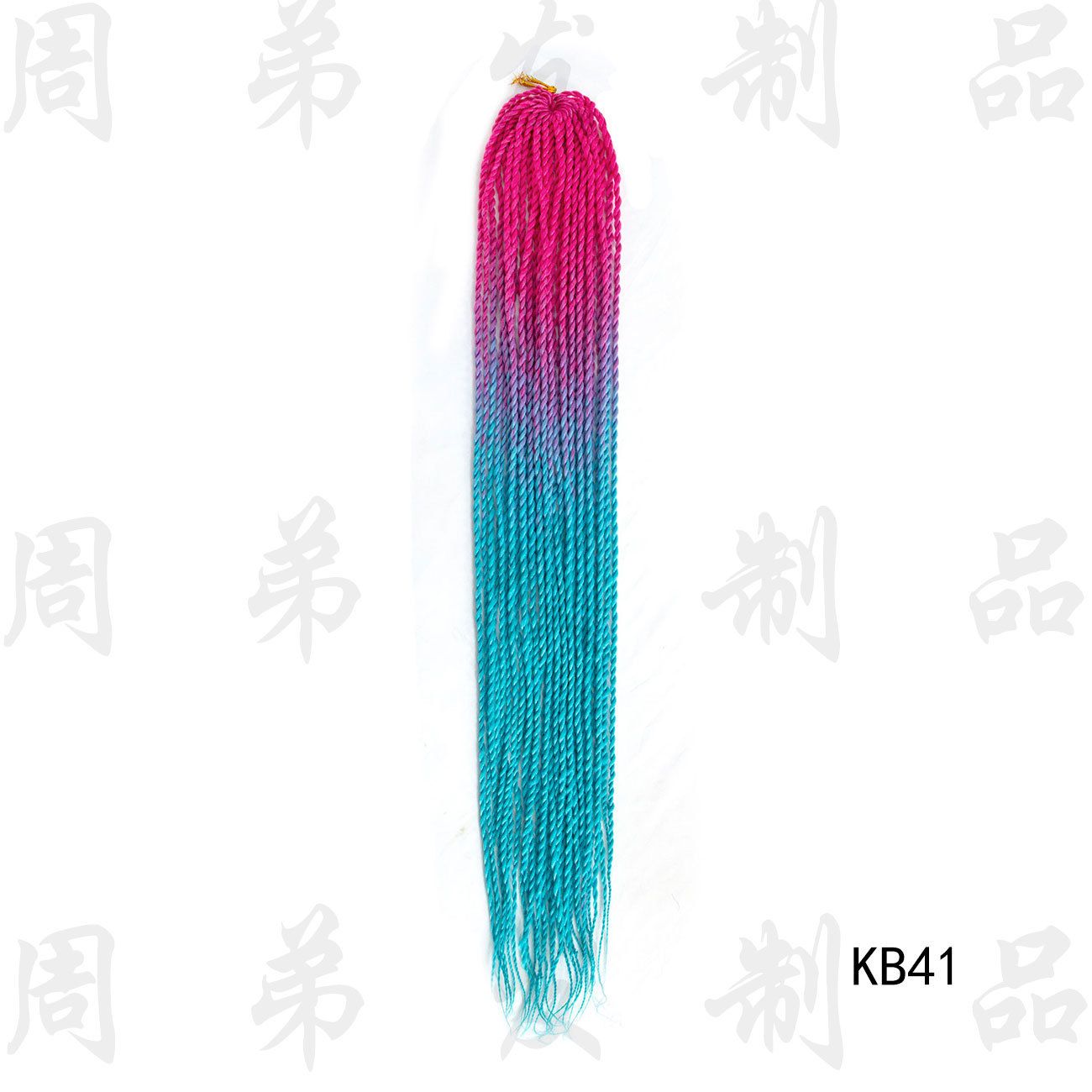 30 Pieces Color Gradient Dreadlock Crochet Hair Braids Extensions Small Braids Ponytail Wig African Women Wigs