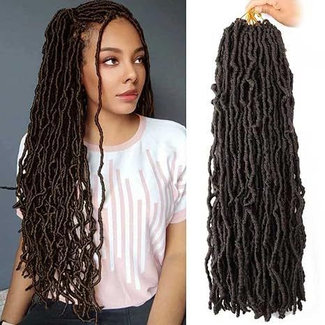 African Dreadlocks Single Weft Synthetic Hair Extension Soft Faux Locs Crochet Hair Pre-Looped Braiding Hair