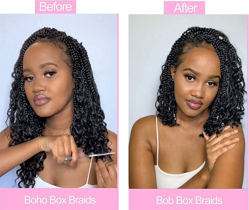 Fiber Crochet Hair Triple Braid Goddess Crochet Hair Hair Extension Long Synthetic Wigs