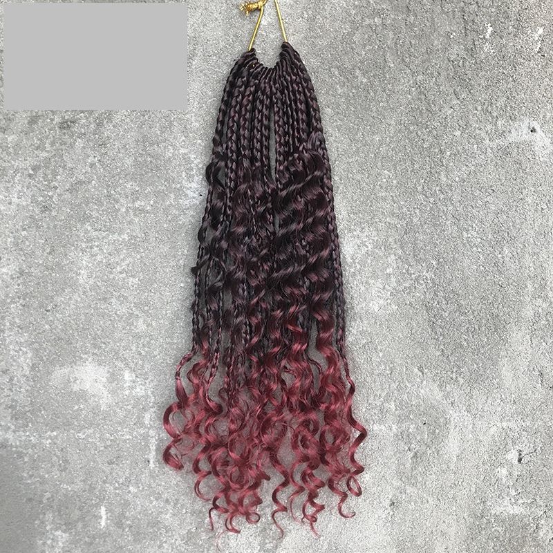 Fiber Crochet Hair Triple Braid Goddess Crochet Hair Hair Extension Long Synthetic Wigs