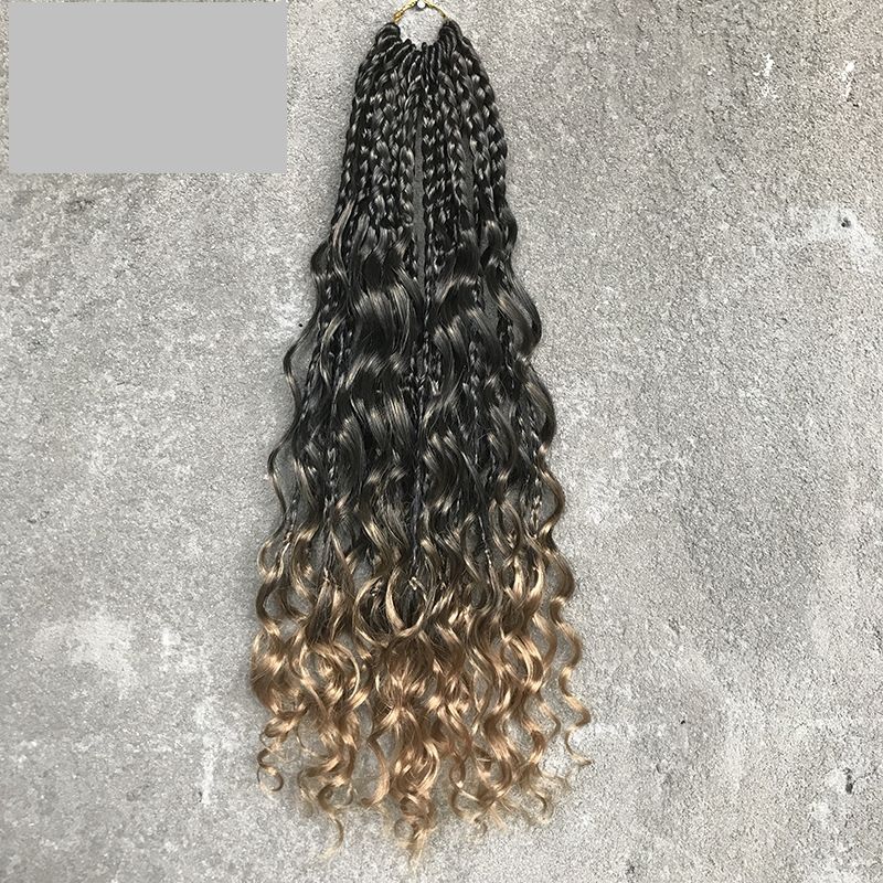 Fiber Crochet Hair Triple Braid Goddess Crochet Hair Hair Extension Long Synthetic Wigs