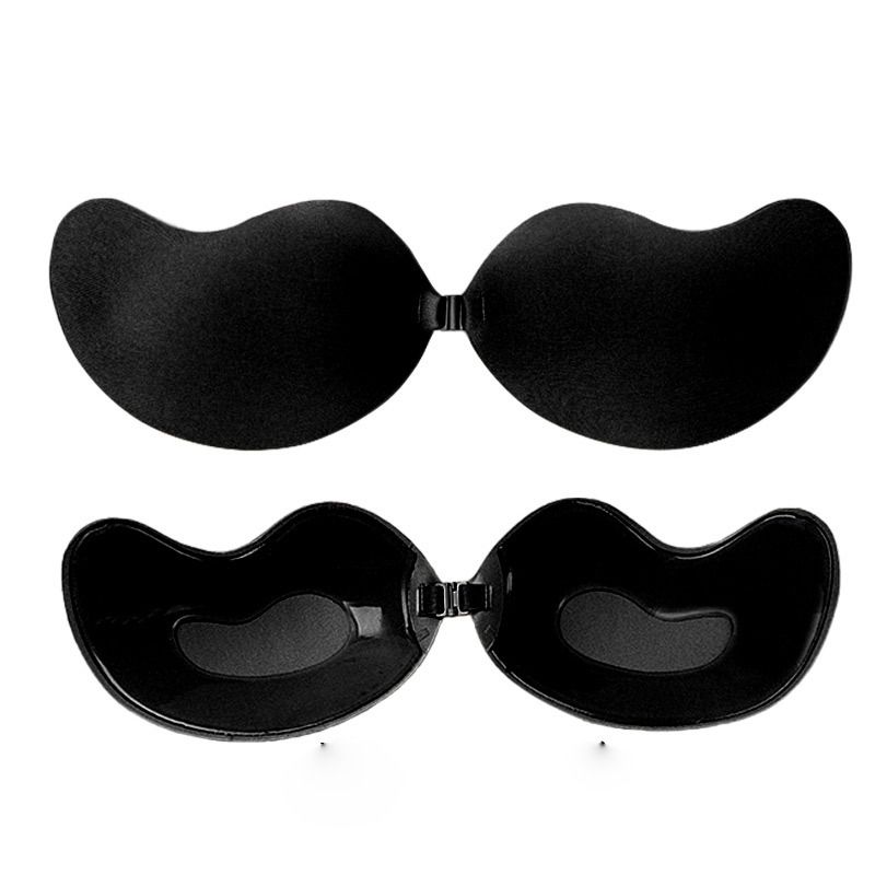 Mango bra silicone hoopless invisible underwear strapless chest patch enlarged thin wedding dress gathering breast patch
