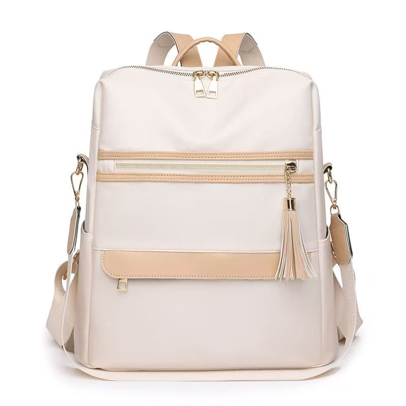 Women's Shoulder Bag 2025 Summer New Style Large Capacity Shoulder Bag Backpack Sports Bag Travel Bag Fashion Bag white 36*32*15