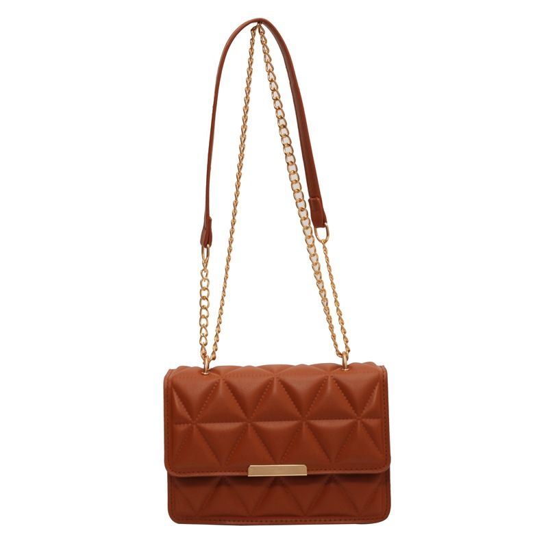 Fashionable Simple Shoulder Bag 2025 Autumn New Bag Bag Women's Niche Trend Handbag Women's Bag Korean Edition Small Square Bag black one size