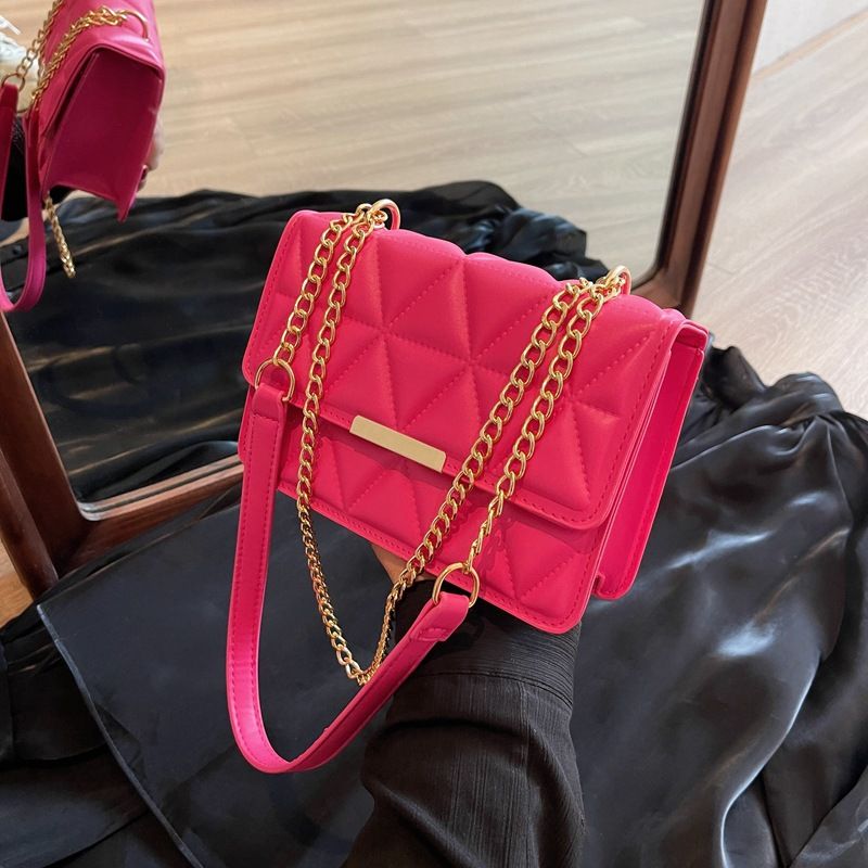 Fashionable Simple Shoulder Bag 2025 Autumn New Bag Bag Women's Niche Trend Handbag Women's Bag Korean Edition Small Square Bag black one size