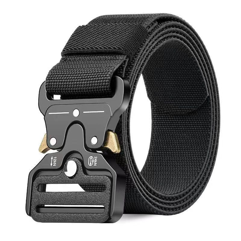Men's Belt Army Outdoor Hunting Tactical Multi Function Combat Survival High Quality Marine Corps Canvas For Nylon Male Luxury red button
