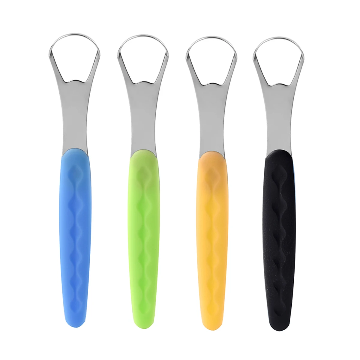 1pc Stainless Steel Tongue Scraper Cleaner for Oral Hygiene Tounge Scrapper Brush Remove Halitosis Tongue Coating