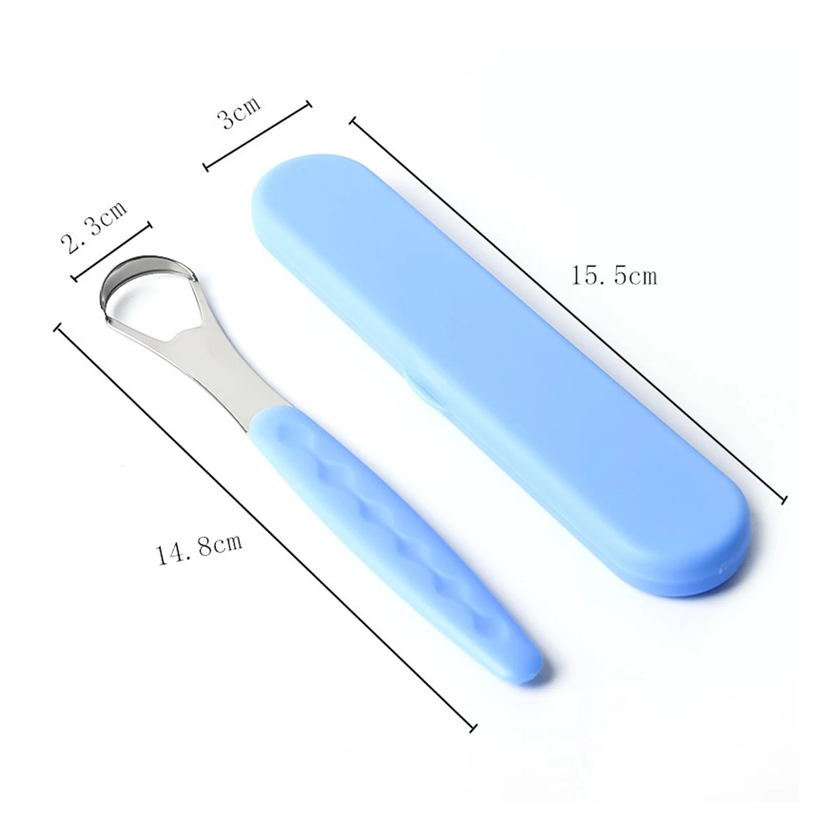 1pc Stainless Steel Tongue Scraper Cleaner for Oral Hygiene Tounge Scrapper Brush Remove Halitosis Tongue Coating