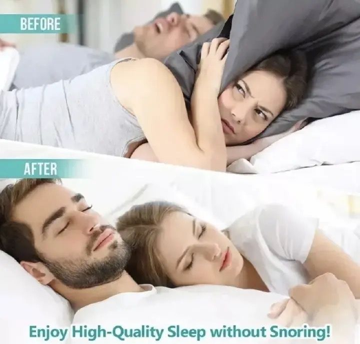 Magnetic Anti Snoring Device Silicone Anti Snore Stopper Nose Clip Tray Sleeping Aid Apnea Guard Night Device White as picture