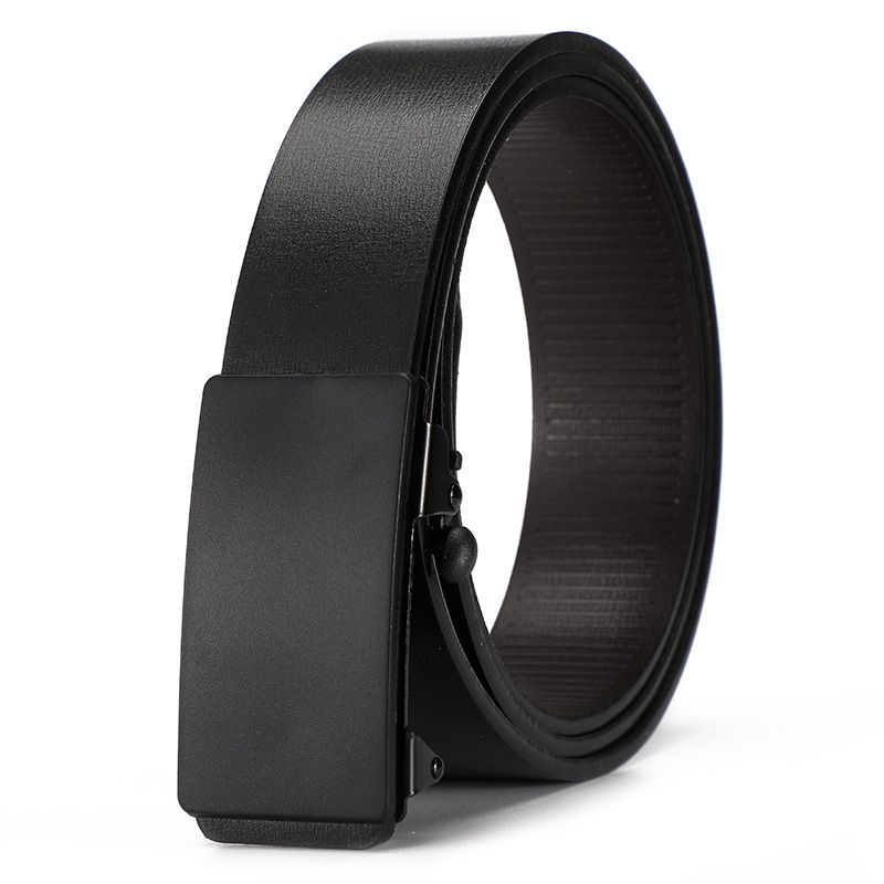 Men Belts Automatic Buckle Belt PU Leather Inner Wear Toothless High Quality Belts For Men Leather Strap Casual Business Jeans Belts Men Luxury Designer Brand