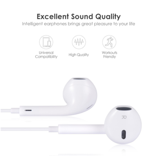 Stereo Headphones Wired Bluetooth Earphone For iPhone 13 12 11 8 7 Plus X XR XS Max Fone De Ouvido Sports Auriculares Earpiece