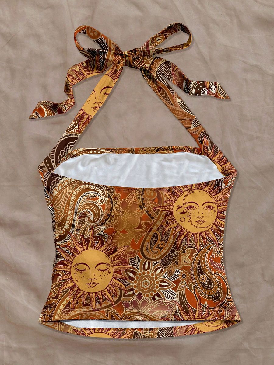 Strap top sexy neck hanging vest slim fit promotional price