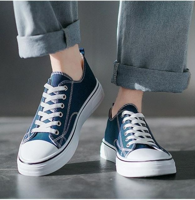 2025 New Men's Versatile Casual Sneakers, Korean Fashion Trend, Wear-Resistant & Breathable Canvas Shoes, Stylish Lightweight Skateboarding Shoes for Daily Leisure & Sports