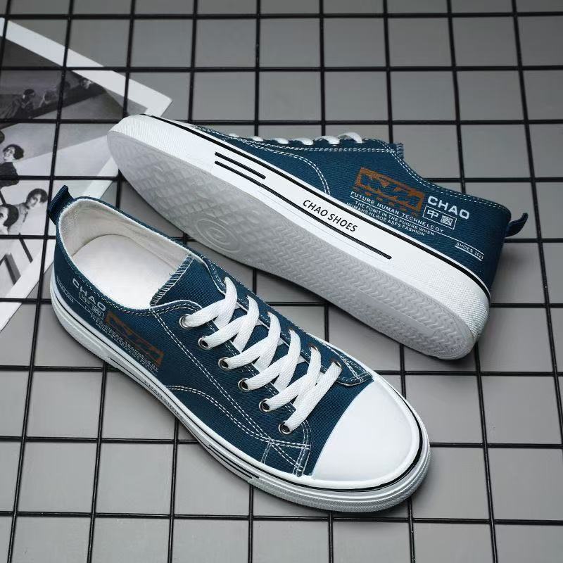 2025 New Men's Versatile Casual Sneakers, Korean Fashion Trend, Wear-Resistant & Breathable Canvas Shoes, Stylish Lightweight Skateboarding Shoes for Daily Leisure & Sports