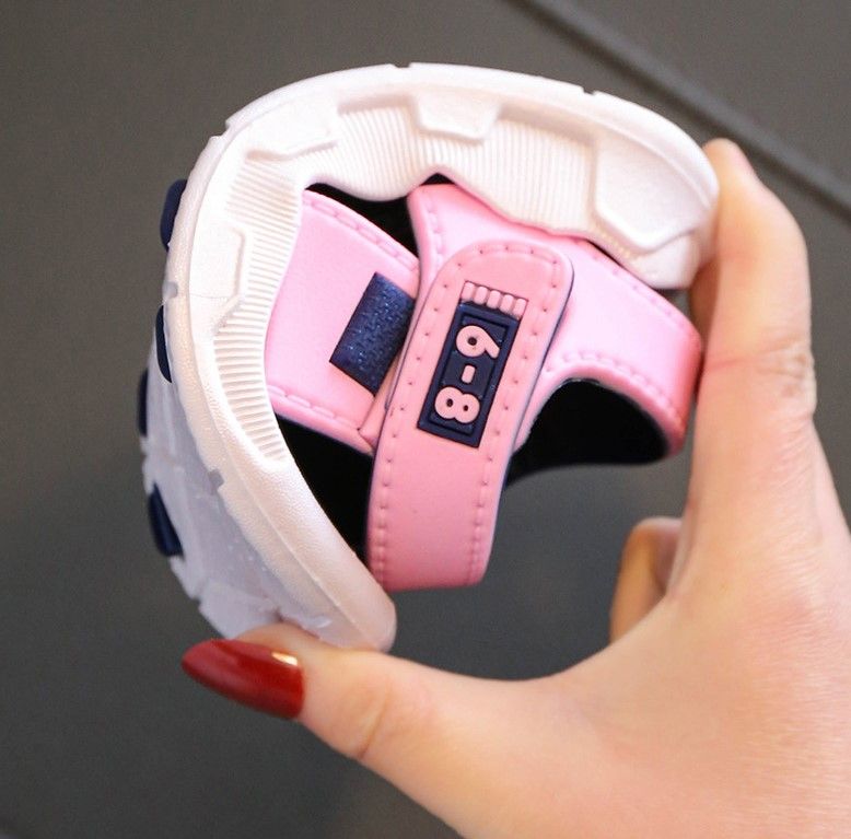 2025 Korean Style Kids Sandals for Boys Girls Big Kids Soft Non-Slip Sole Open-Toe Breathable Adjustable Straps Trendy Summer Beach Casual Shoes